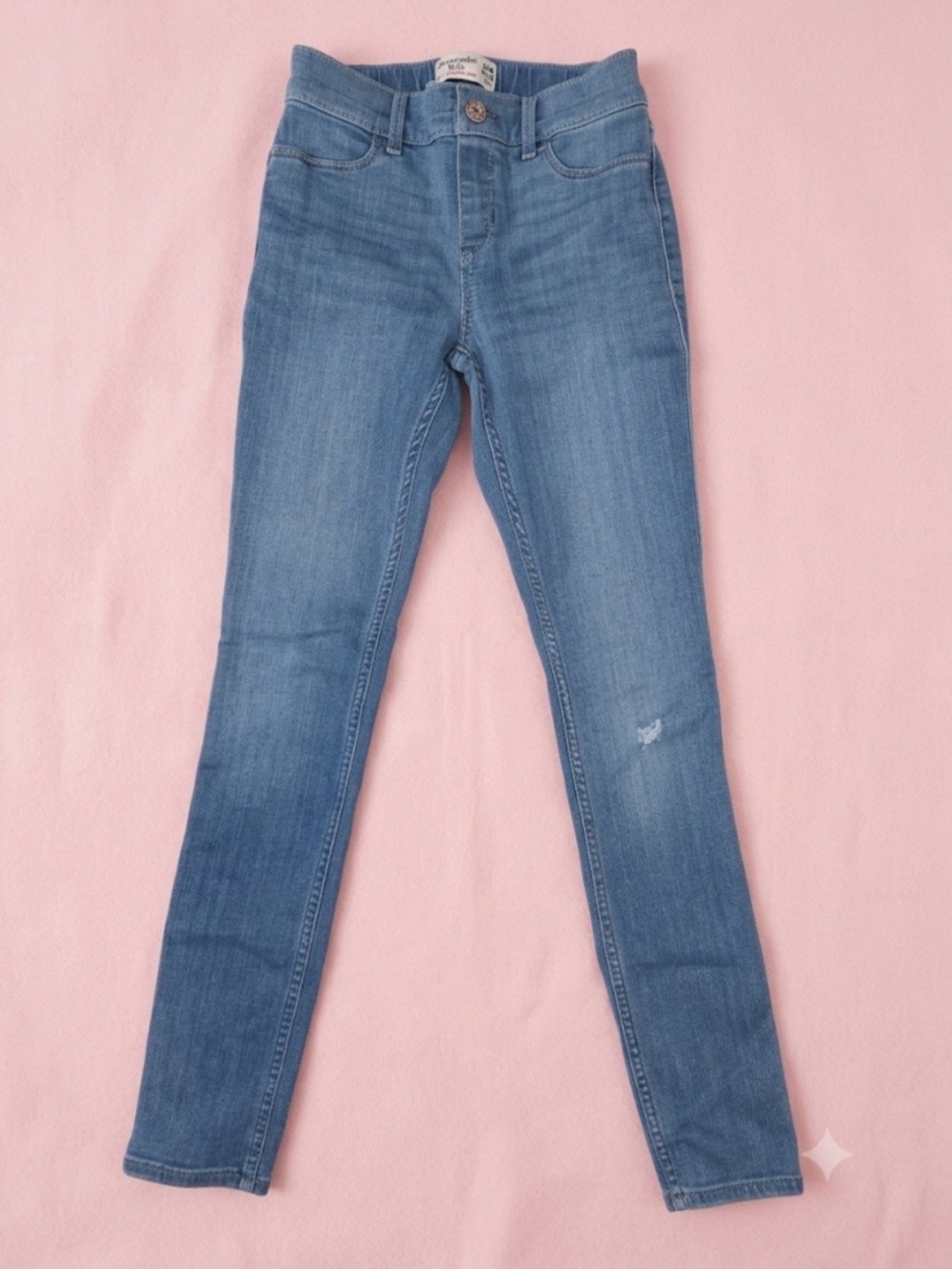 Abercrombie kids Light Wash Skinny Pull On Legging Jeans Sz 13/14